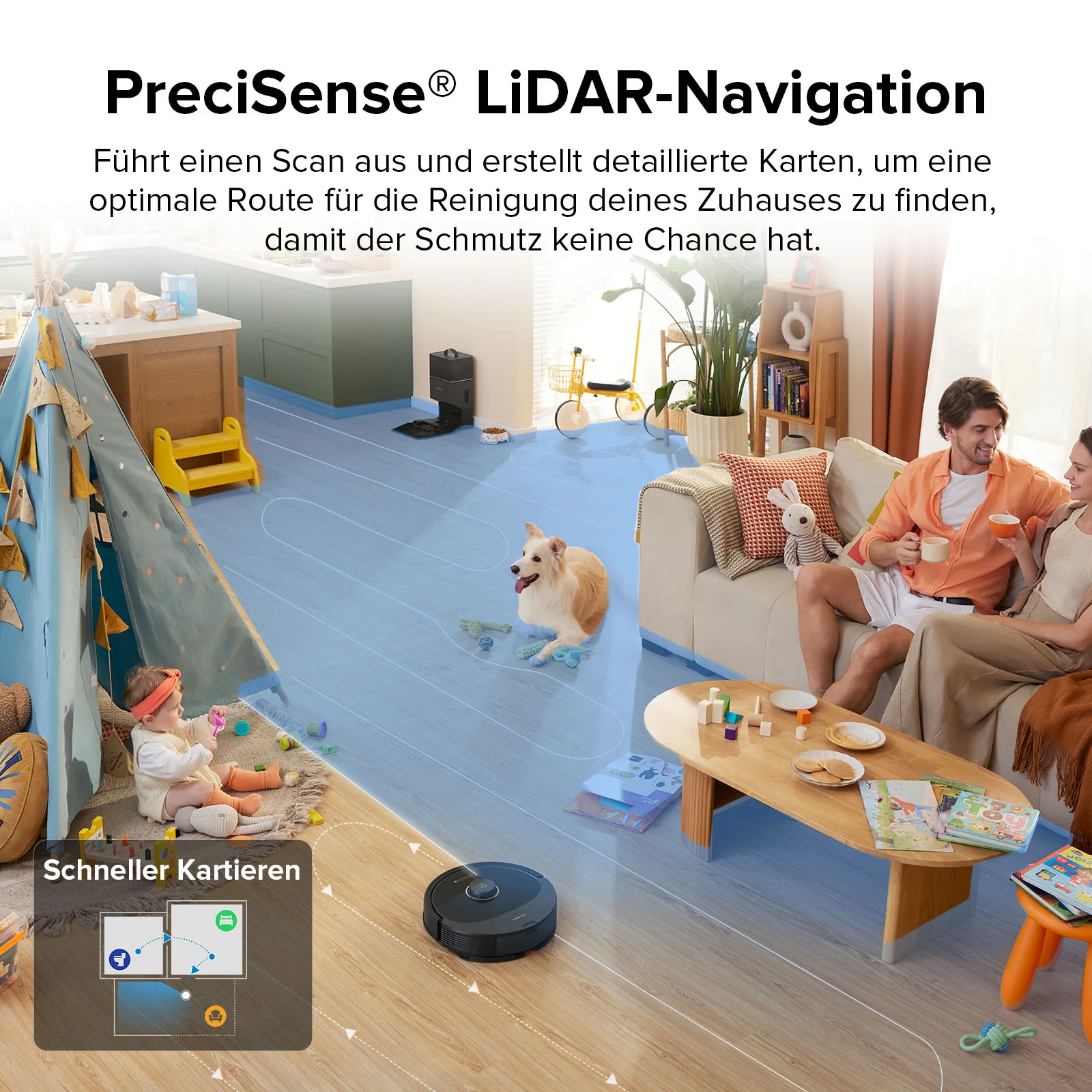 Roborock Q8 Max+ Saug- und Wischroboter mit Auto-Entleerungsstation - Image 23